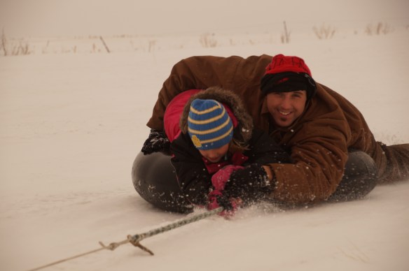 The Cowboy and his little girl -